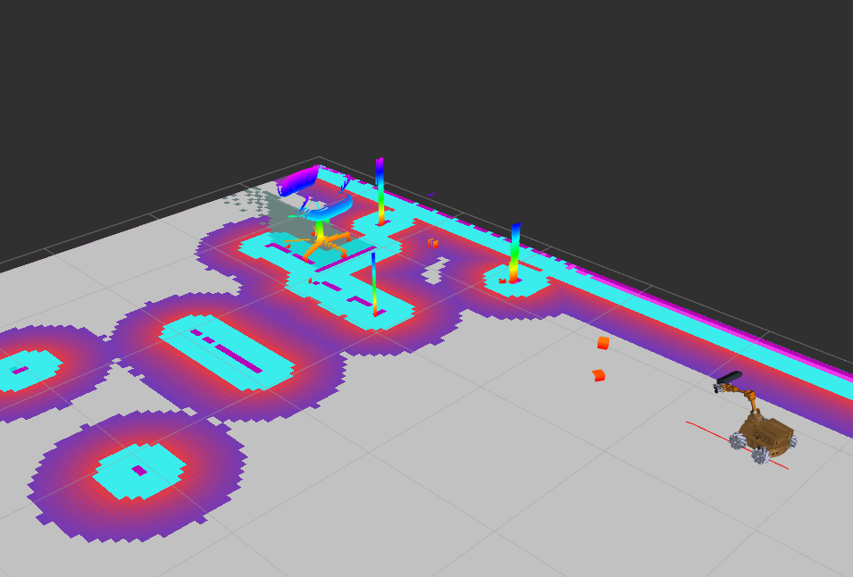 The plane-segmented point cloud