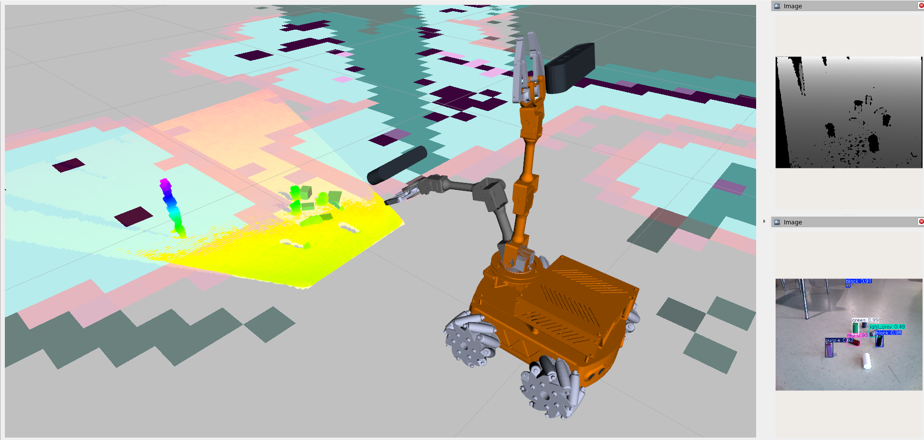 Figure of bounding box drawn around found objects and YOLO26 working simultaneously.